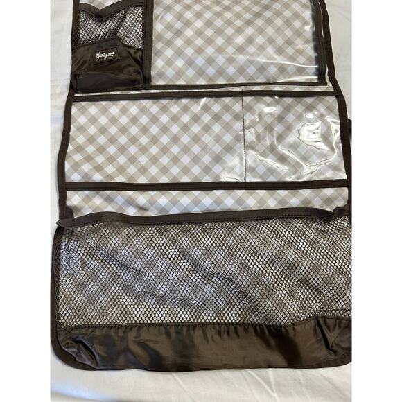 Thirty One Retired Hang-Up Activity Organizer in Taupe Gingham Car Accessory - Picture 3 of 8